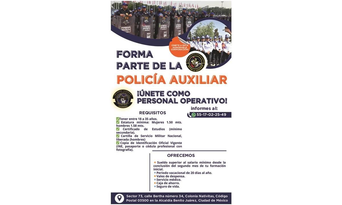 POLICIA AUXILIAR 2549/CDMX