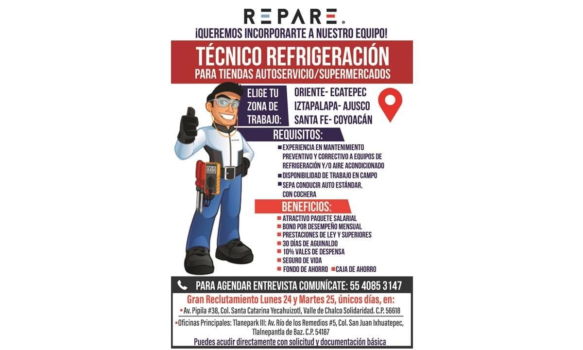 TECNICO EN REFRIGERACION