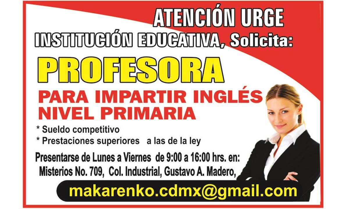 PROFESORA DE INGLES