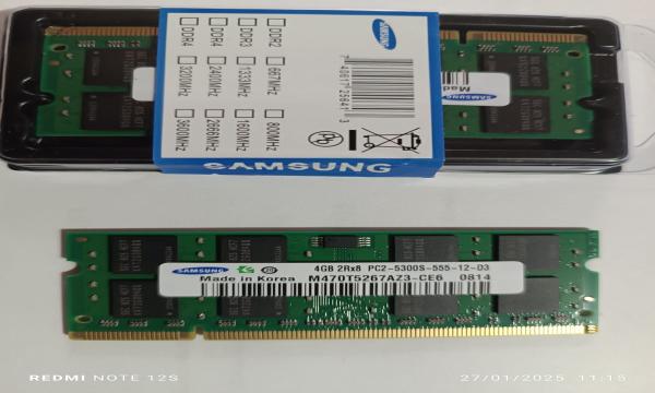 MEMORIA SAMSUNG DDR2 2X 4GB  667MHZ 200PIN 