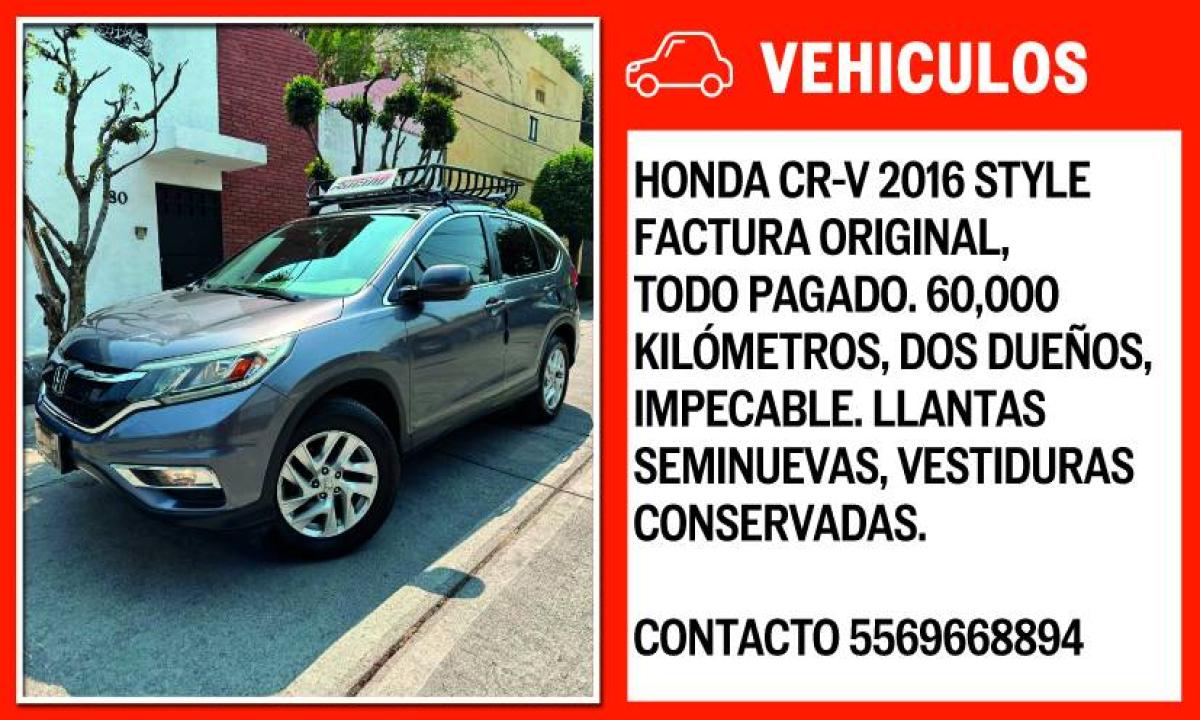 VENDO HONDA CR-V 2016 STYLE 